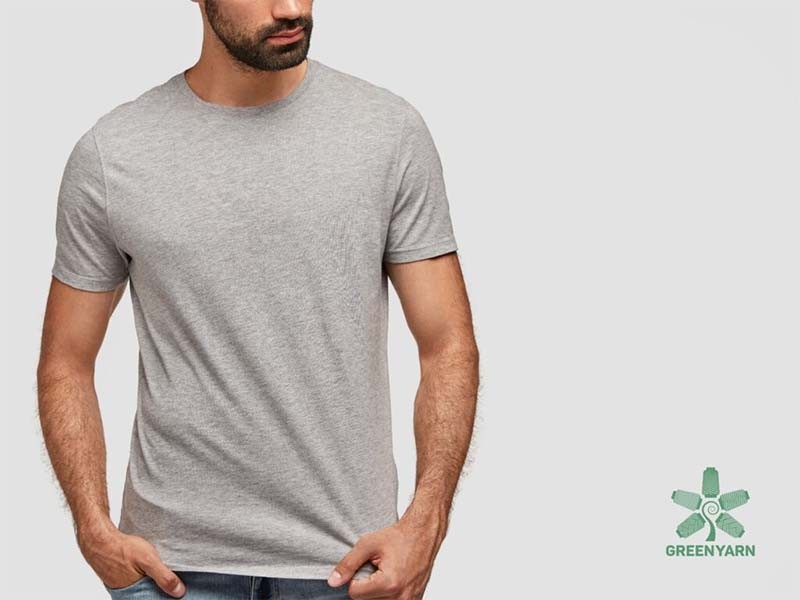 Áo được may từ sợi Melange xám