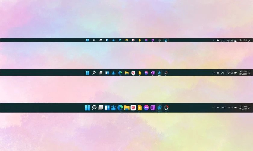Thay đổi kích thước Taskbar