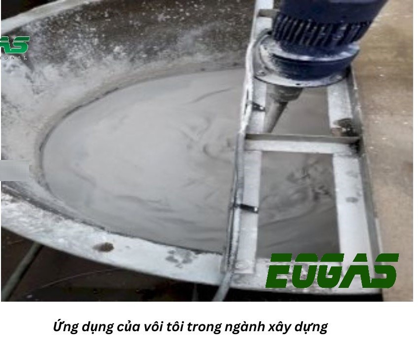 Vôi tôi trong xây dựng